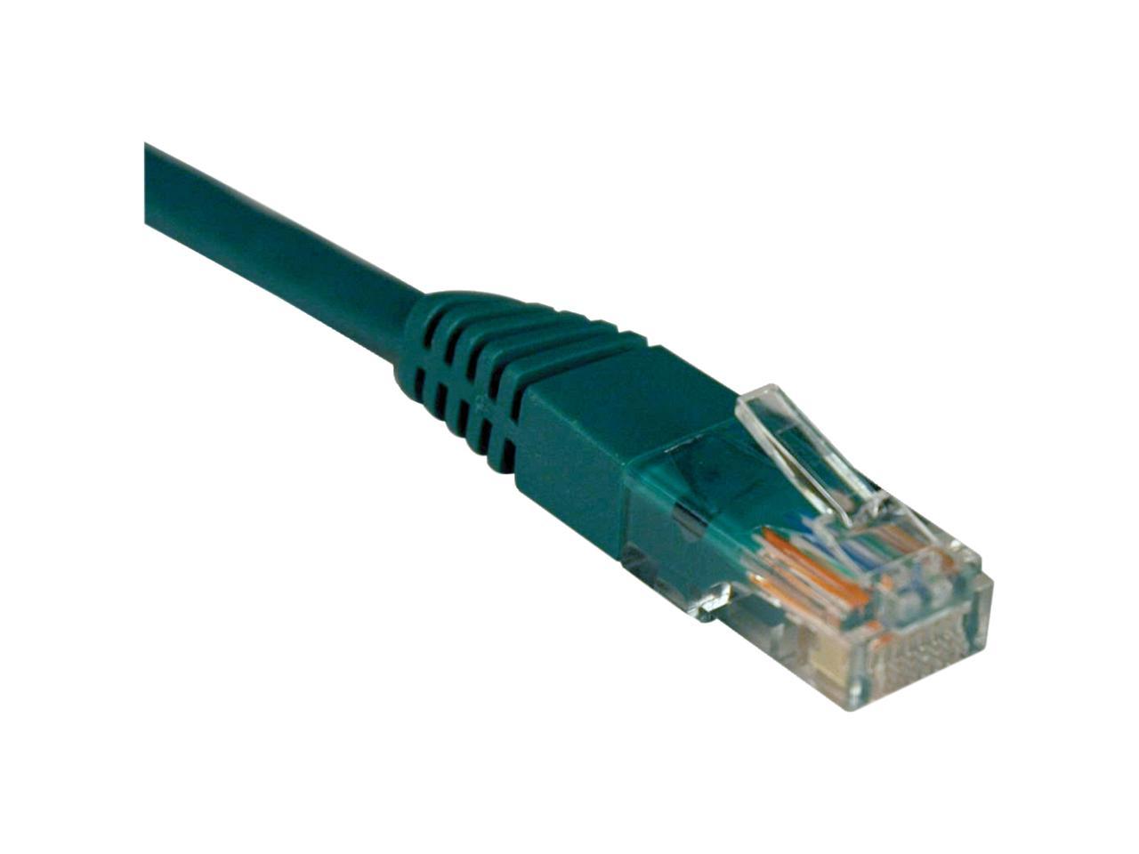 Tripp Lite 15-ft. Cat5e 350MHz Snagless Molded Cable (RJ45 M/M) - Green