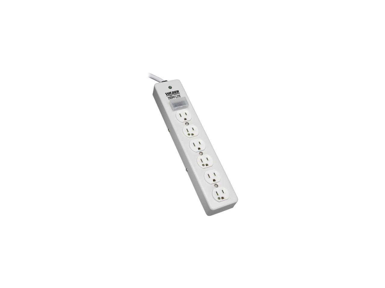 Tripp Lite - SPS610HGRA - Tripp Lite SPS610HGRA 6-Outlets Surge Suppressor - 6 x NEMA 5-15R - 1.80 kVA - 1050 J - 125 V