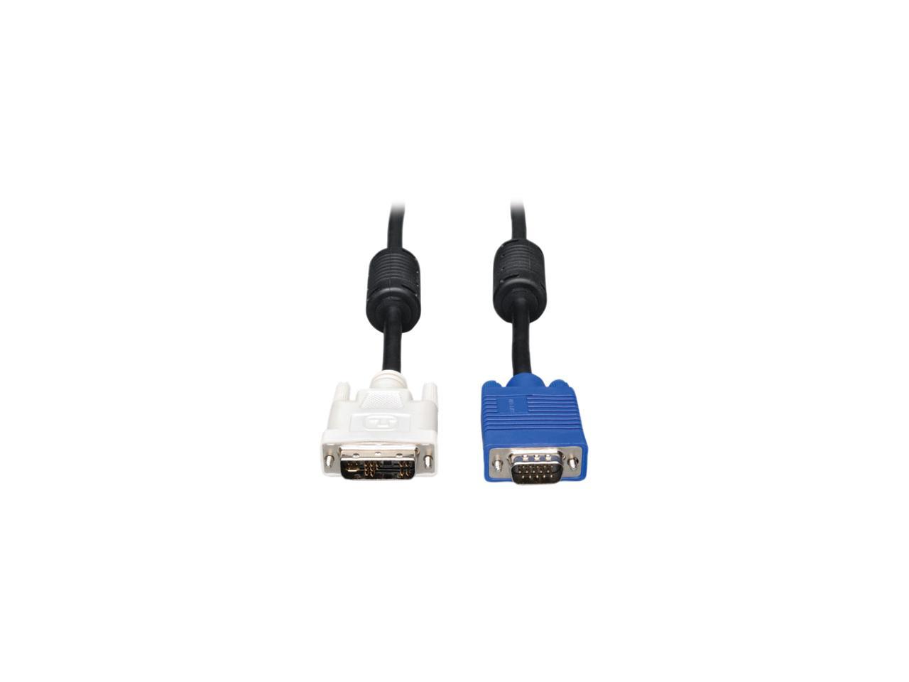 Tripp Lite P556-003 Black Connector A: DVI-A Connector B: HD15 (MALE) Superior molded cables with foil-shielding for maximum EMI/RFI protection