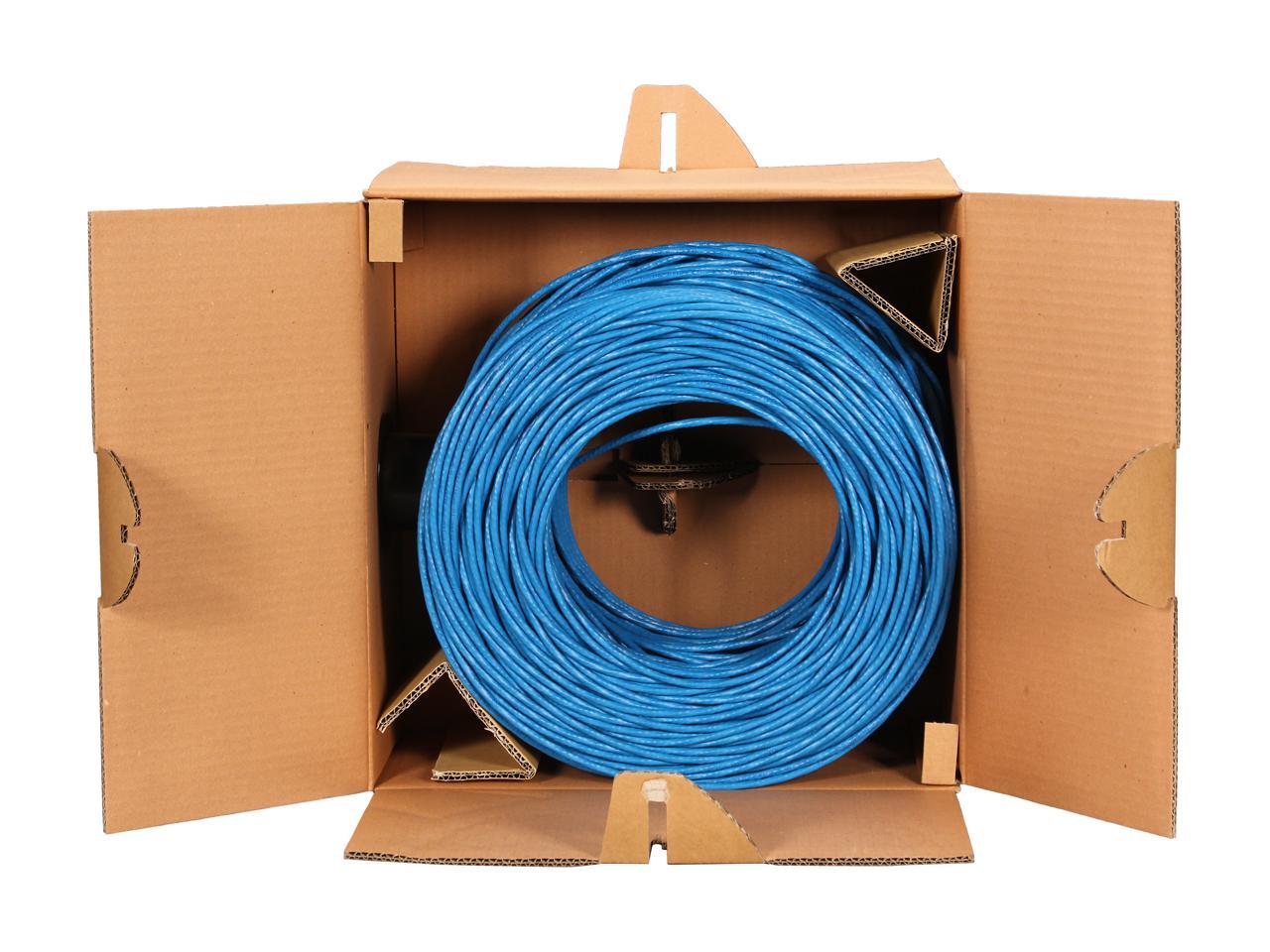 StarTech.com WIRC6CMPBLU 1000 ft Roll of Blue Plenum CMP Cat 6 Solid UTP Bulk Cable - CMP/FT6 Plenum Fire Rating - ETL Verified - 23 AWG - 1000ft Cat6