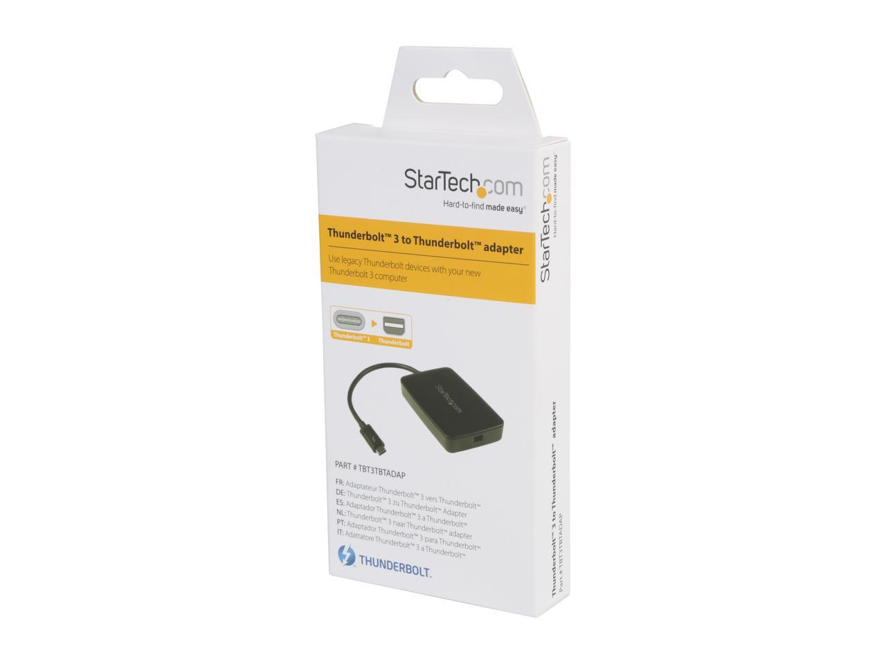 StarTech.com TBT3TBTADAP Thunderbolt 3 to Thunderbolt 2 Adapter - Backward Compatible - USB C to Mini DisplayPort - USB-C to Thunderbolt 2