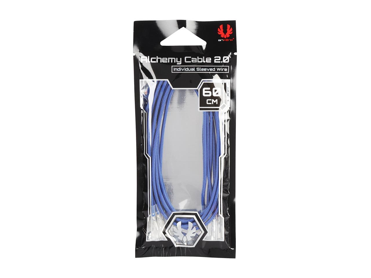 BitFenix BFX-ALC-60CMLB-RP 1.97 ft. ALCHEMY 2.0 PSU CABLE, 5X 60CM - Blue