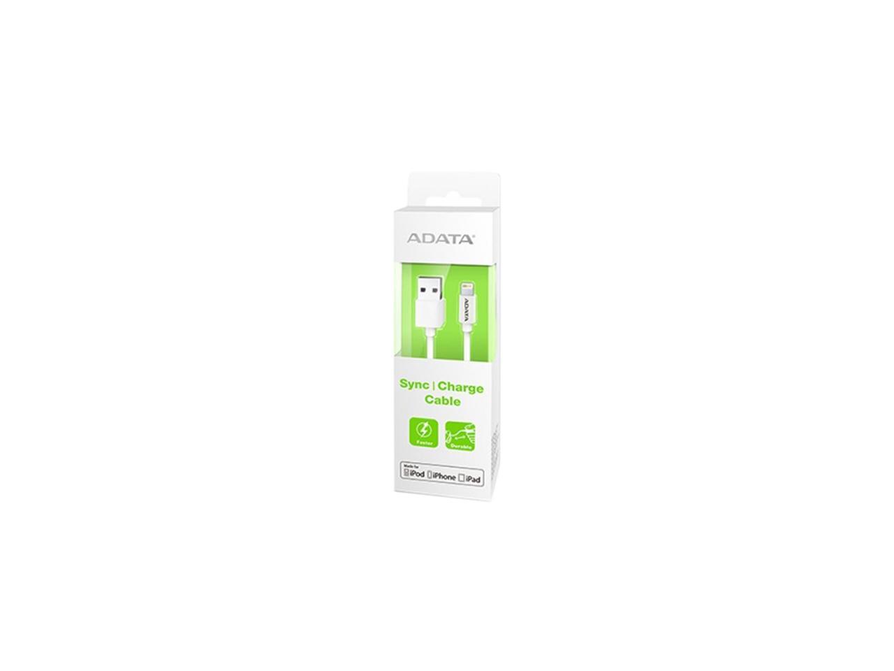 ADATA AMFIPL-100CM-CWH White Apple Lightning Cable