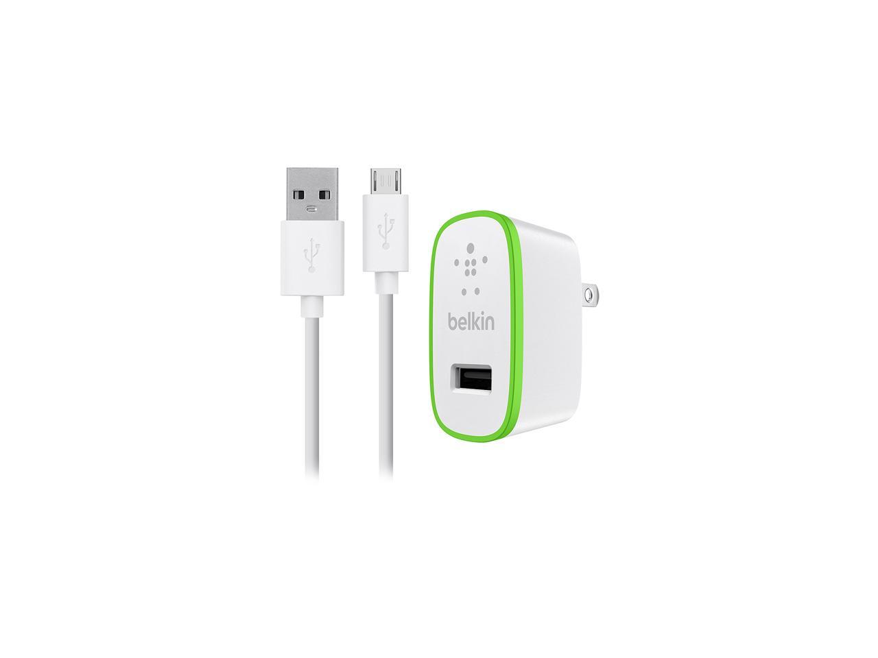 Belkin Universal Home Charger with Micro USB ChargeSync Cable (12 Watt/ 2.4 Amp)