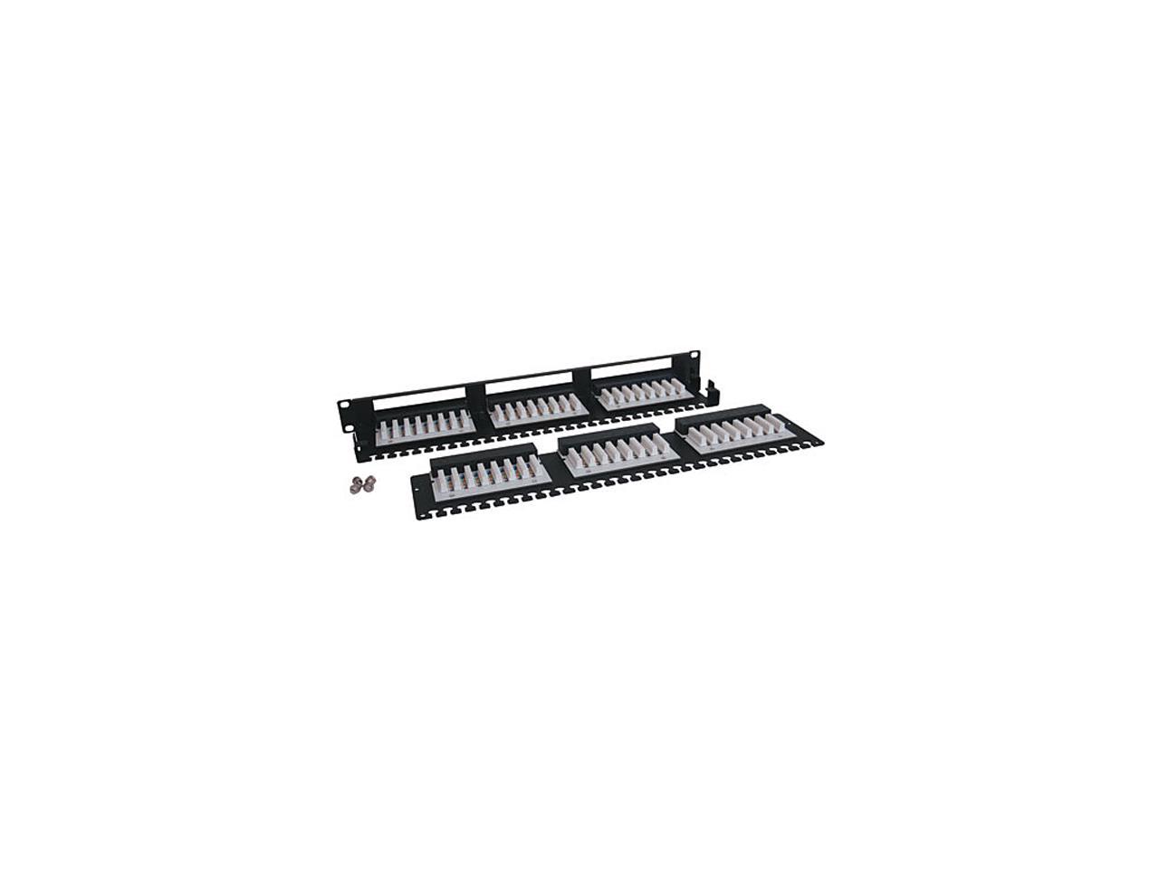 TRIPP LITE 48-Port 1U Rackmount Cat6 110 High Density Patch Panel, 568B, RJ45 Ethernet