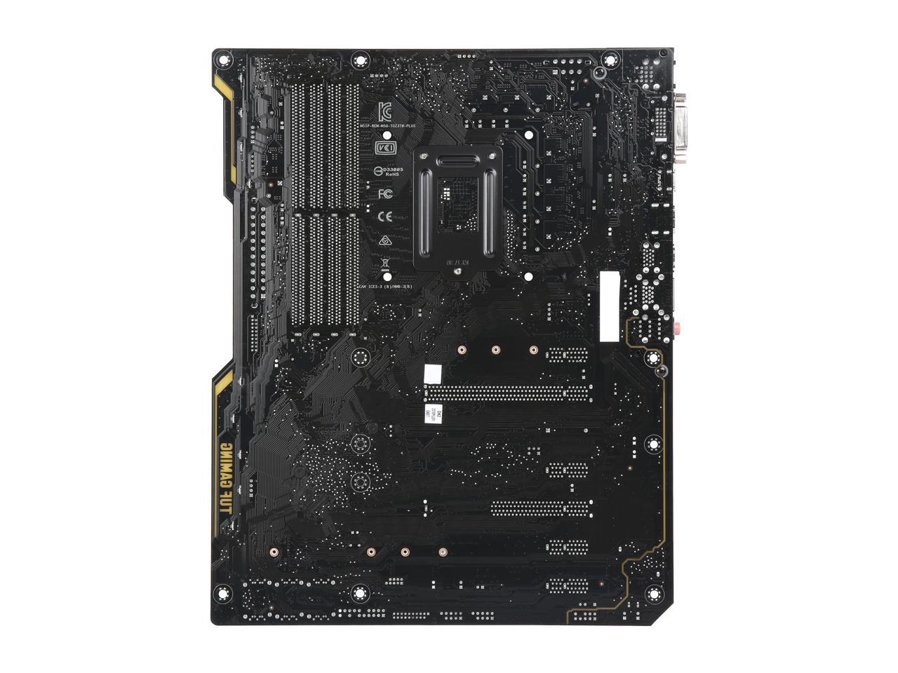 ASUS TUF Z370-Plus Gaming LGA 1151 (300 Series) Intel Z370 SATA 6Gb/s ATX Intel Motherboard