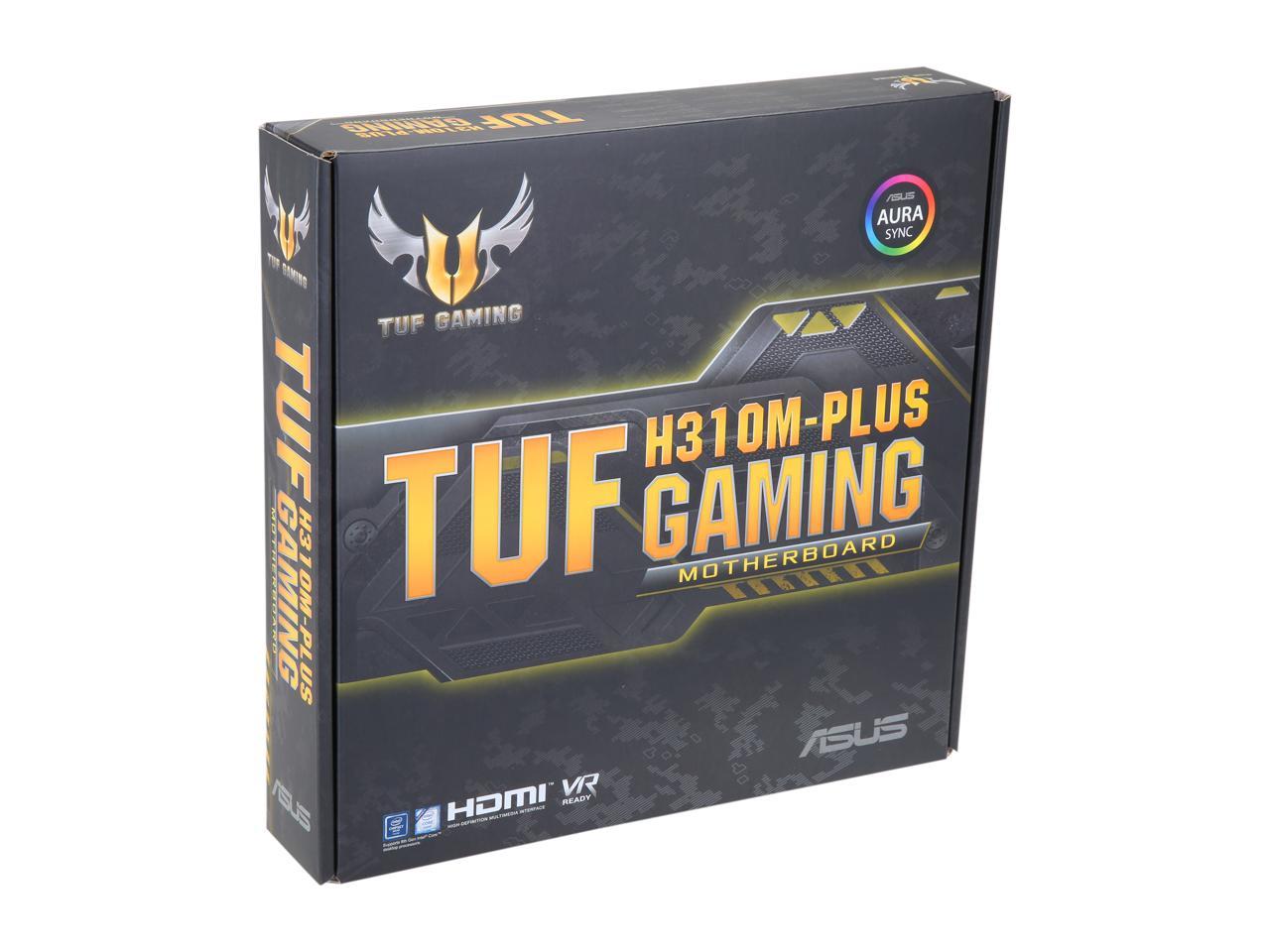 ASUS TUF H310M-PLUS GAMING LGA 1151 (300 Series) Intel H310 SATA 6Gb/s Micro ATX Intel Motherboard