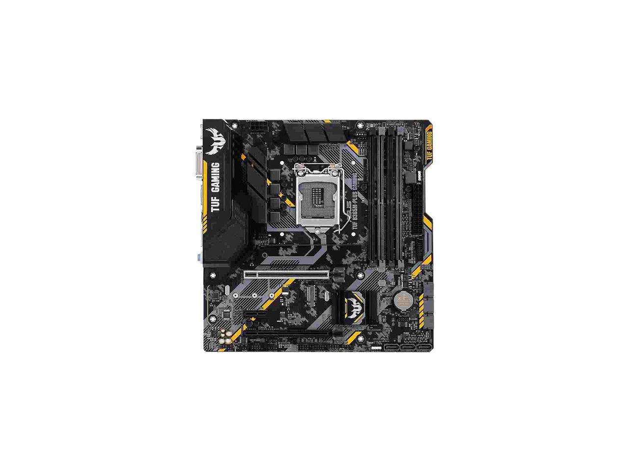 ASUS TUF B365M-PLUS GAMING (WI-FI) LGA 1151 (300 Series) Intel B365 SATA 6Gb/s Micro ATX Intel Motherboard