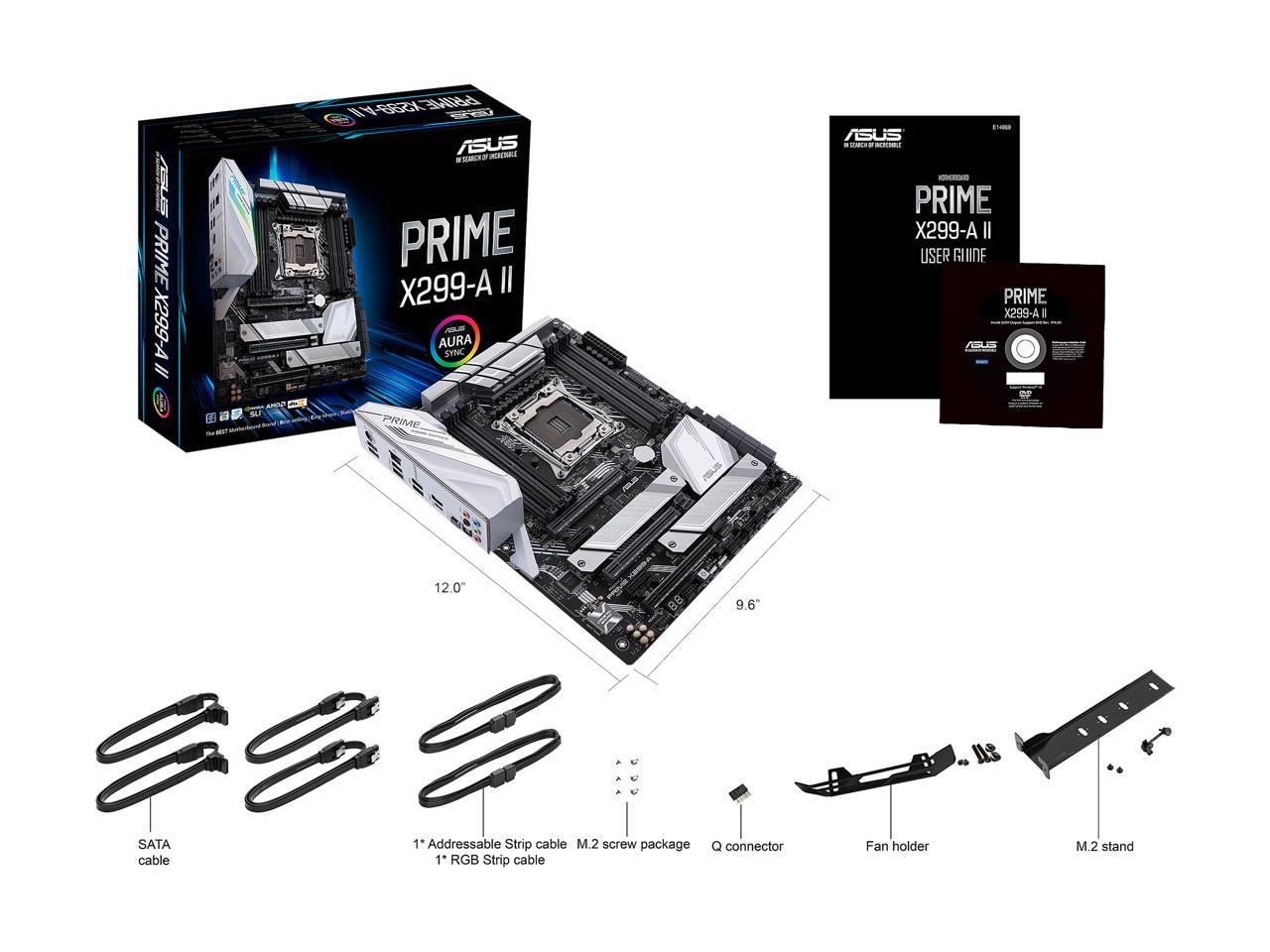 ASUS Prime X299-A II LGA 2066 Intel X299 SATA 6Gb/s ATX Intel Motherboard