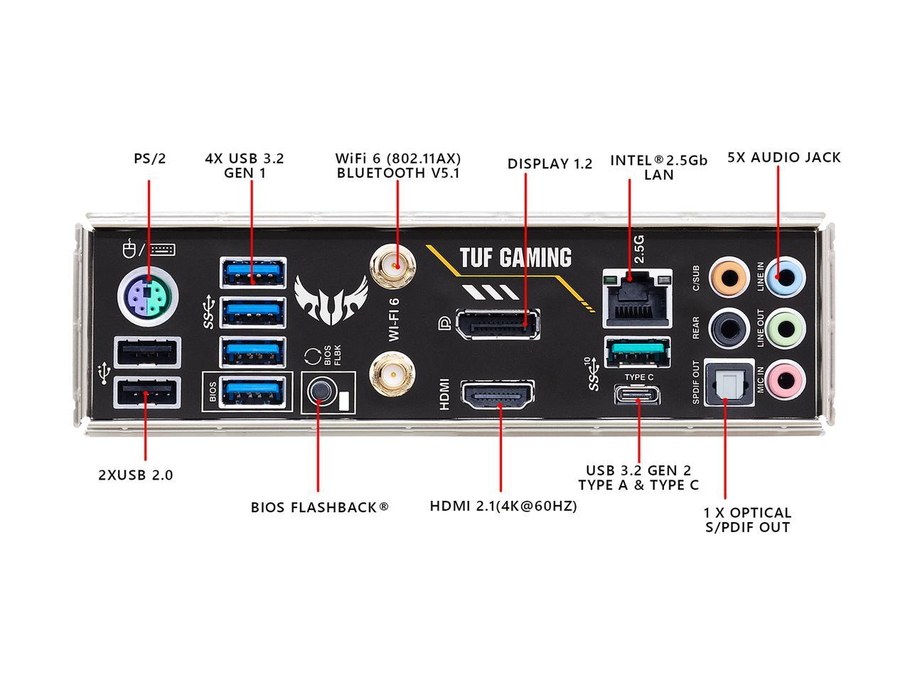 ASUS TUF GAMING B550M-PLUS (Wi-Fi) AMD AM4 (3rd Gen Ryzen) Micro ATX Gaming Motherboard (PCIe 4.0, 2.5Gb LAN, BIOS FlashBack, HDMI 2.1, USB 3.2 Gen 2, Addressable Gen 2 RGB Header and AURA Sync)