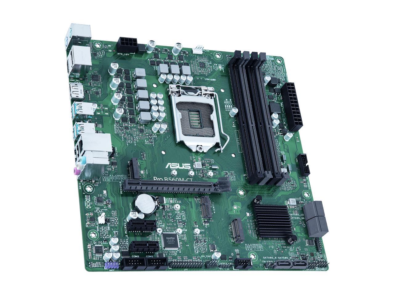 ASUS PRO B560M-CT/CSM LGA 1200 Intel B560 SATA 6Gb/s Micro ATX Intel Motherboard