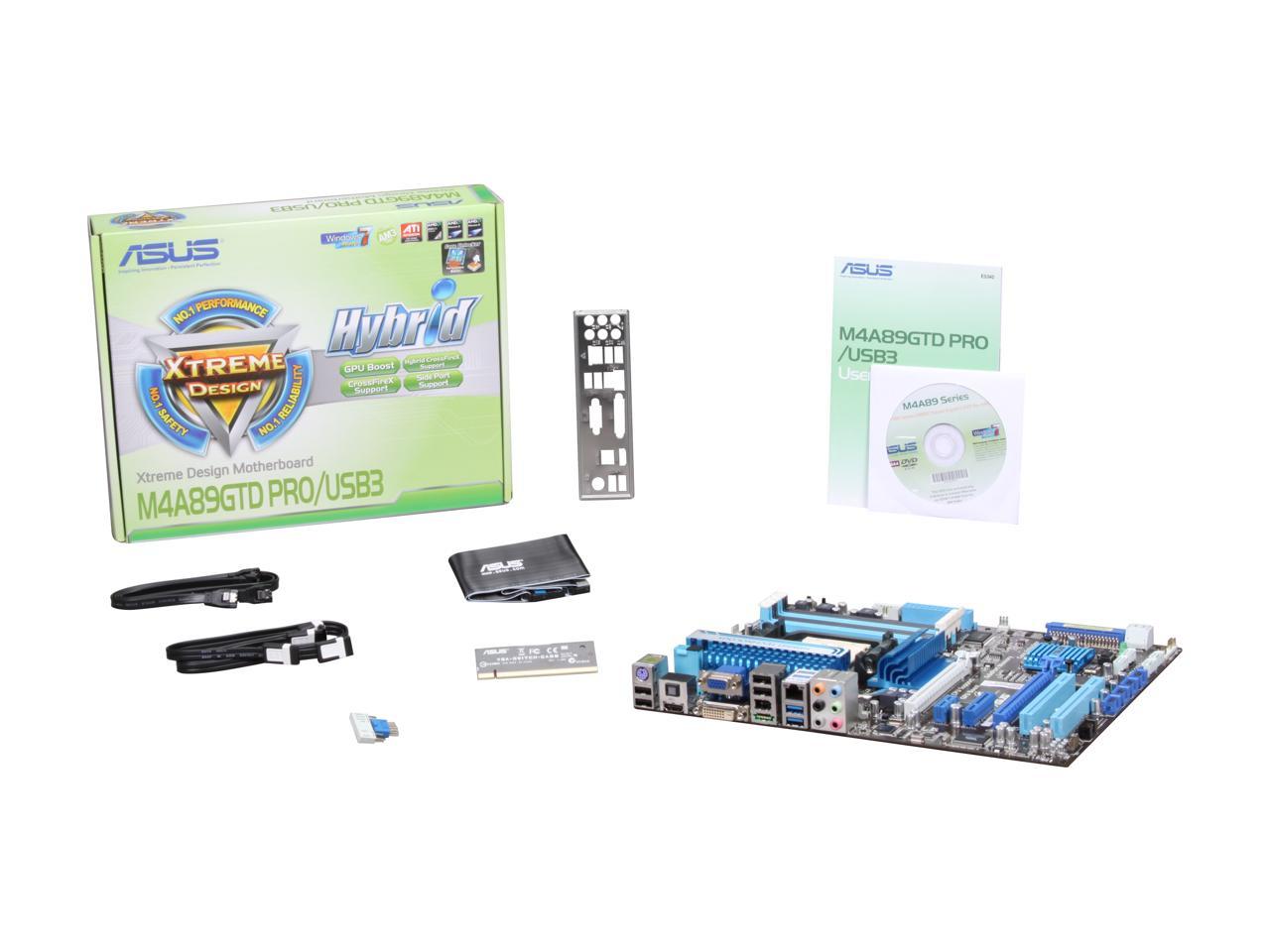ASUS M4A89GTD PRO/USB3 AM3 AMD 890GX SATA 6Gb/s USB 3.0 HDMI ATX AMD Motherboard