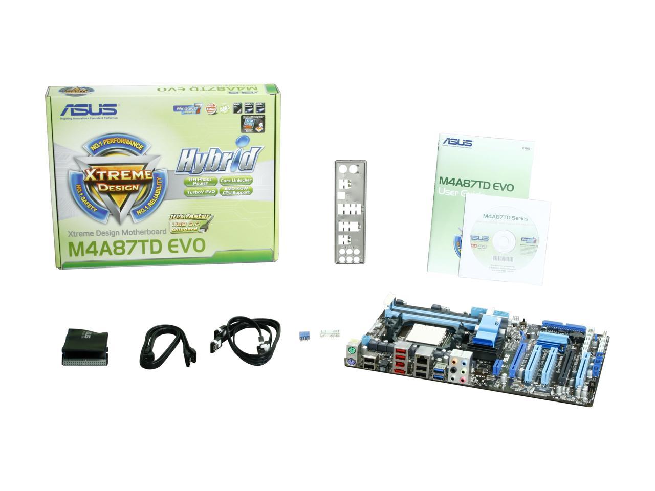 ASUS M4A87TD EVO AM3 AMD 870 SATA 6Gb/s USB 3.0 ATX AMD Motherboard