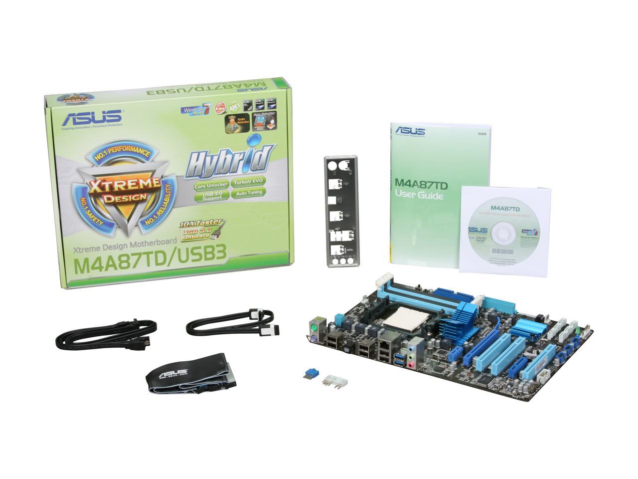 ASUS M4A87TD/USB3 AM3 AMD 870 SATA 6Gb/s USB 3.0 ATX AMD Motherboard