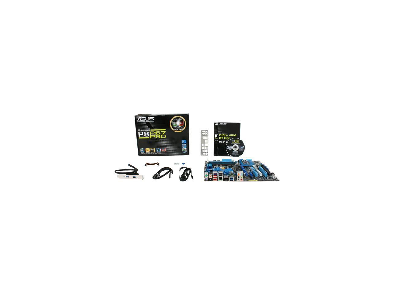 ASUS P8P67 PRO LGA 1155 Intel P67 SATA 6Gb/s USB 3.0 ATX Intel Motherboard