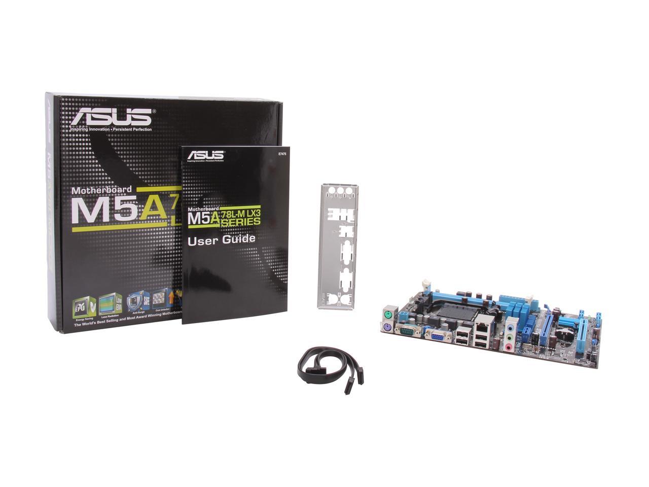 Asus M5A78L-M LX3 Desktop Motherboard - AMD 760G Chipset - Socket AM3+
