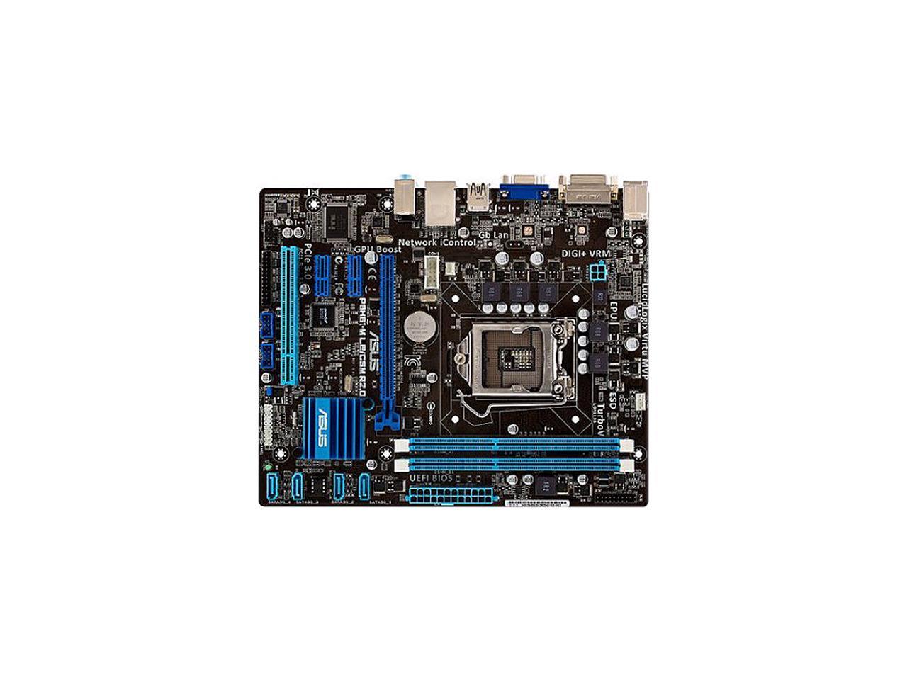 ASUS P8H61-M LE/CSM R2.0 LGA 1155 Intel H61 Micro ATX Intel Motherboard
