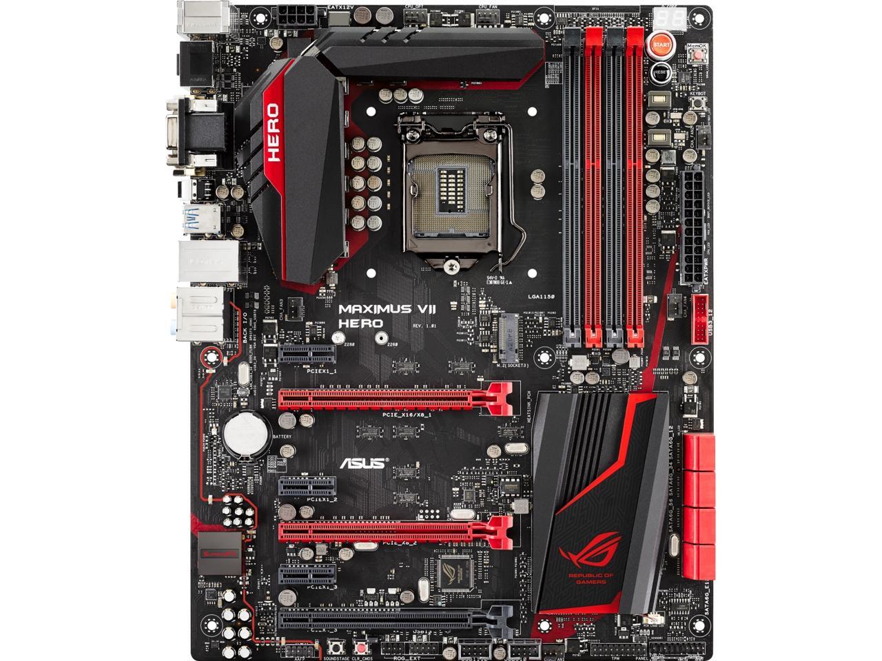 ASUS MAXIMUS VII HERO LGA 1150 Intel Z97 HDMI SATA 6Gb/s USB 3.0 ATX Intel Motherboard