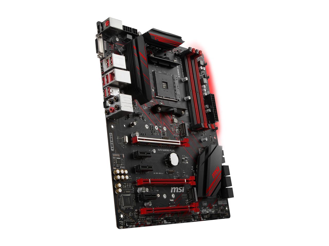 MSI PERFORMANCE GAMING X470 GAMING PLUS AM4 AMD X470 SATA 6Gb/s USB 3.1 HDMI ATX AMD Motherboard