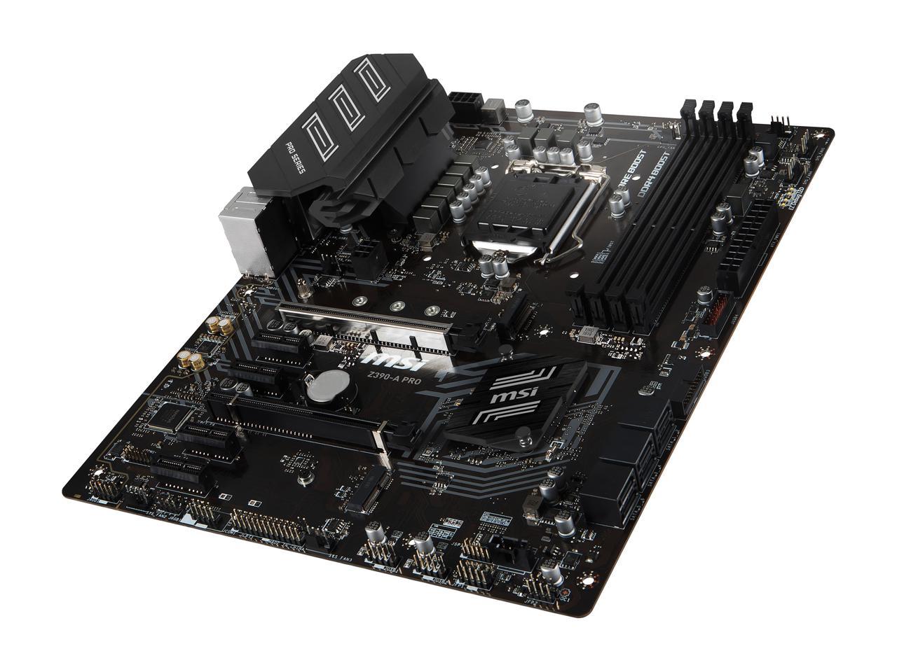 MSI PRO Z390-A PRO LGA 1151 (300 Series) Intel Z390 SATA 6Gb/s USB 3.1 ATX Intel Motherboard