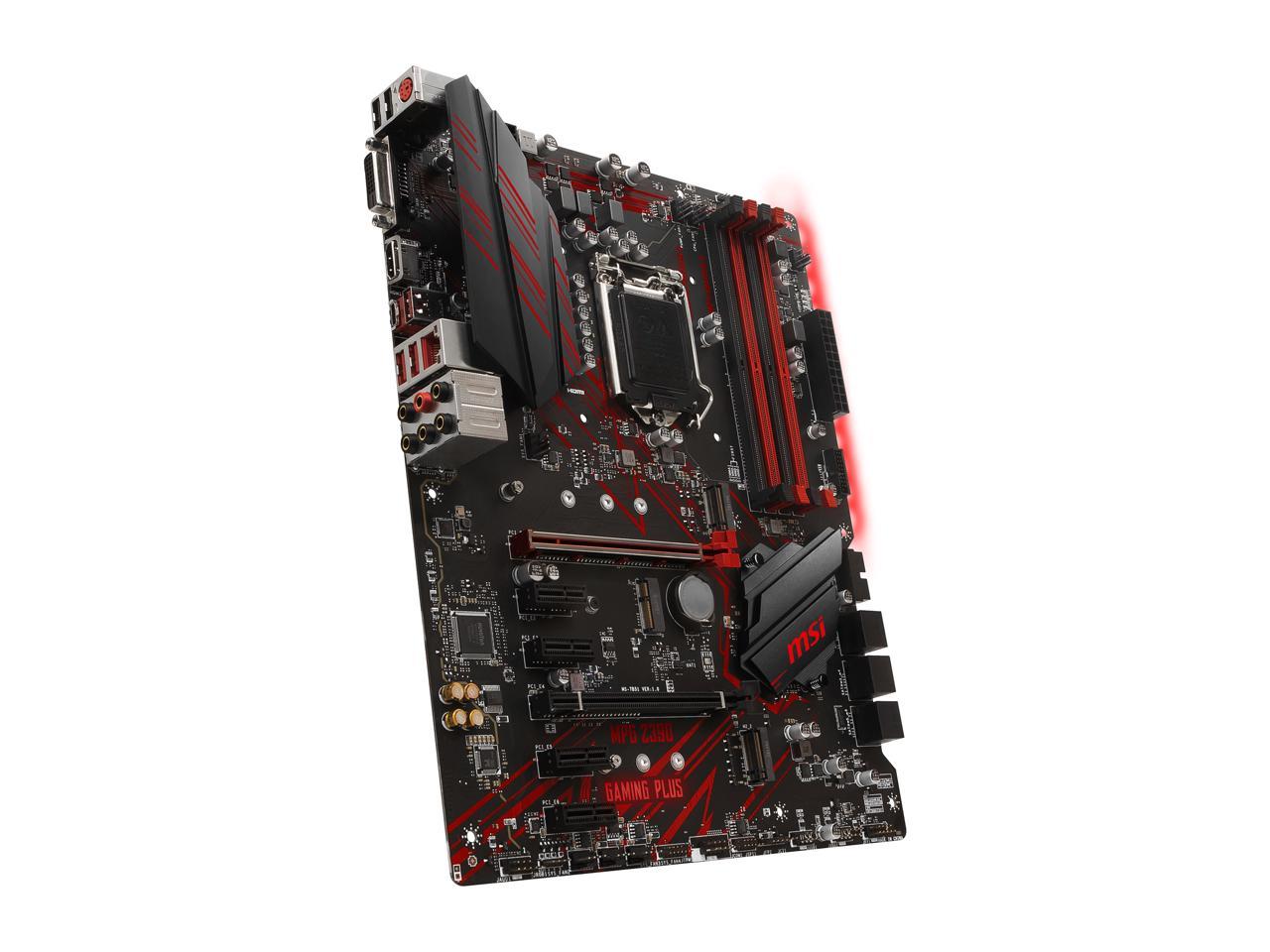 MSI MPG Z390 GAMING PLUS LGA 1151 (300 Series) Intel Z390 SATA 6Gb/s ATX Intel Motherboard