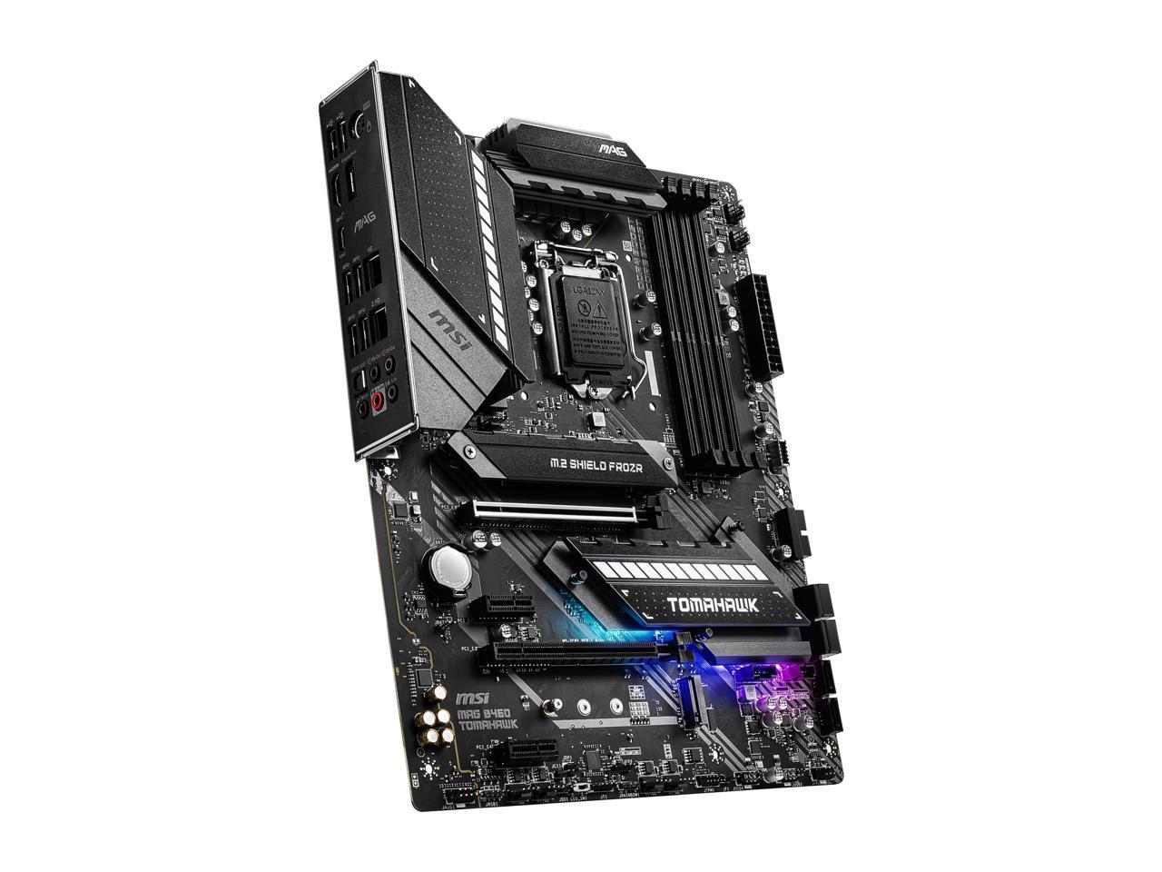 MSI MAG B460 TOMAHAWK LGA 1200 Intel B460 SATA 6Gb/s ATX Intel Motherboard