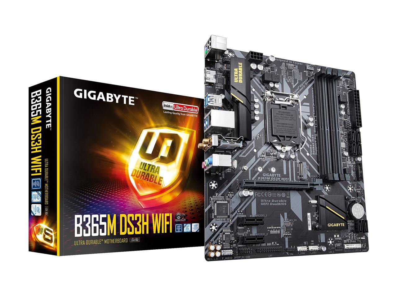 GIGABYTE B365M DS3H WIFI Micro ATX Intel Motherboard