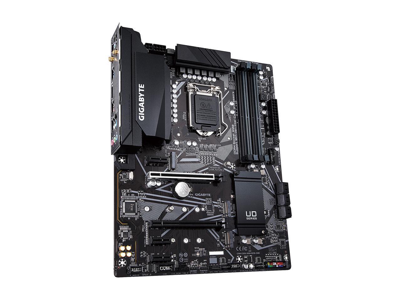 GIGABYTE Z490 UD AC LGA 1200 Intel Z490 ATX Motherboard with Dual M.2, SATA 6Gb/s, USB 3.2 Gen 2, Intel 802.11ac