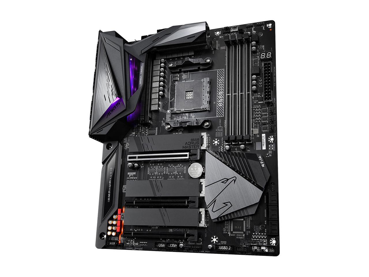 GIGABYTE B550 AORUS MASTER AM4 AMD B550 ATX Motherboard with Triple M.2, SATA 6Gb/s, USB 3.2 Gen 2, WIFI 6, 2.5 GbE LAN, PCIe 4.0