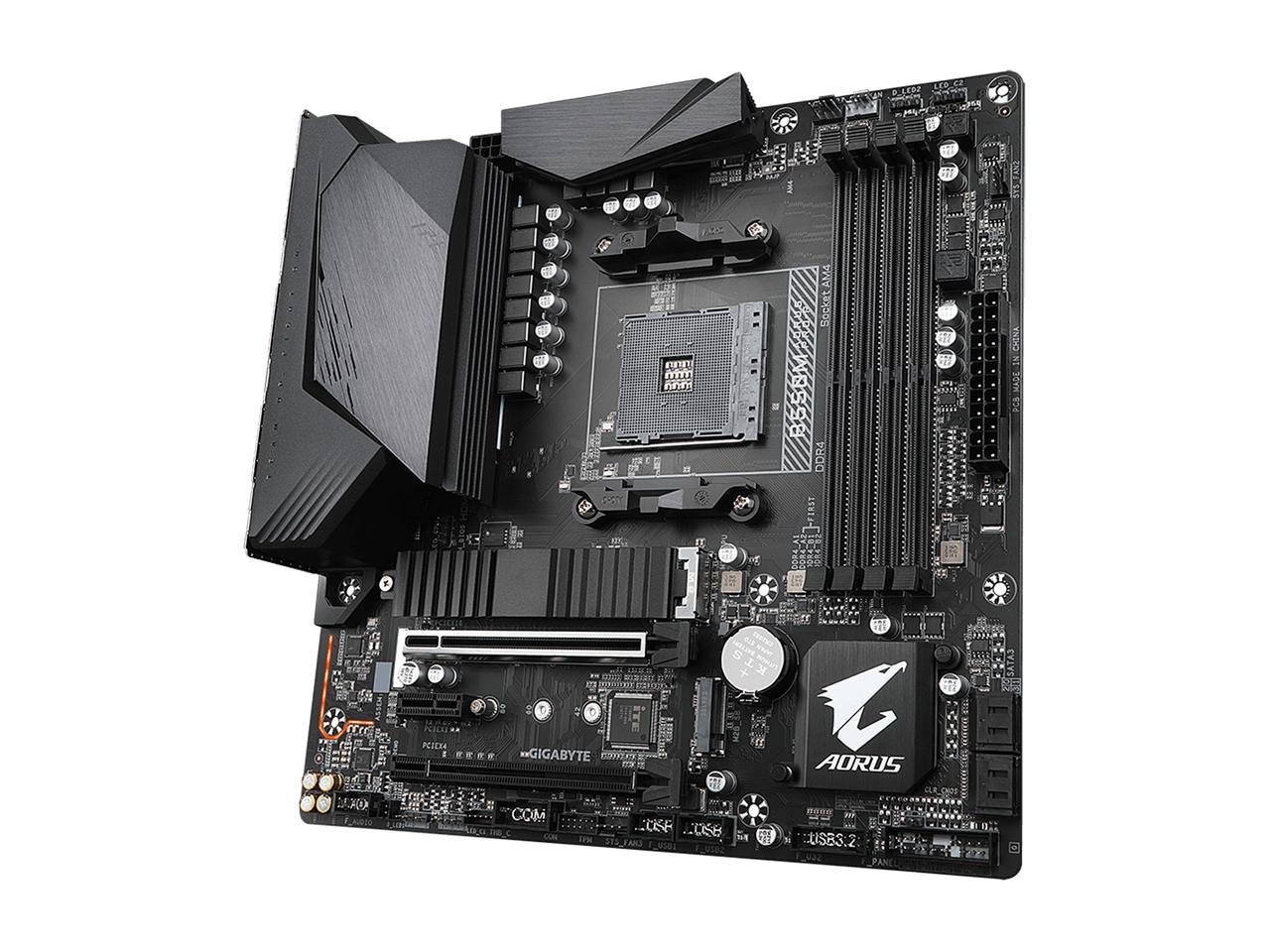 GIGABYTE B550M AORUS PRO-P AM4 AMD B550 SATA 6Gb/s Micro ATX AMD Motherboard