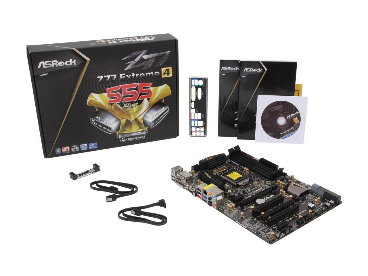 ASRock Z77 Extreme4 LGA 1155 Intel Z77 HDMI SATA 6Gb/s USB 3.0 ATX Intel Motherboard