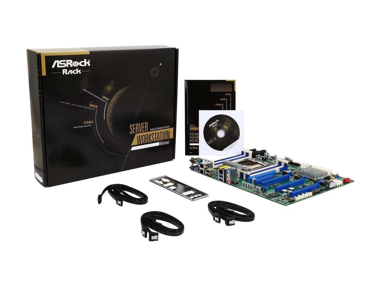 ASRock EPC612D8A ATX Server Motherboard Socket LGA 2011 R3 Intel C612