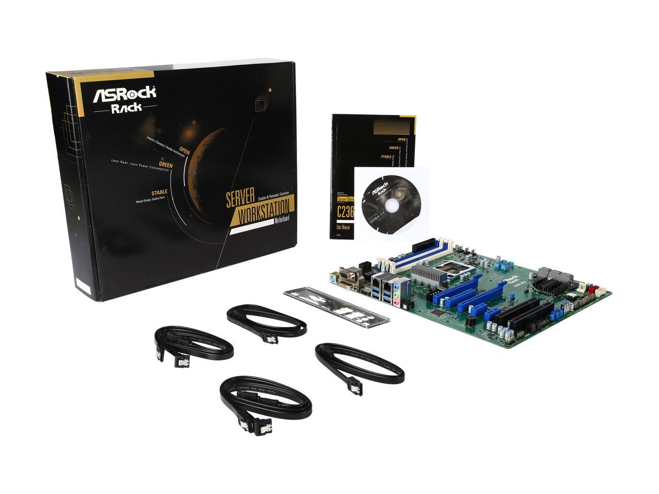 ASRock C236 WS ATX Server Motherboard LGA 1151 Intel C236