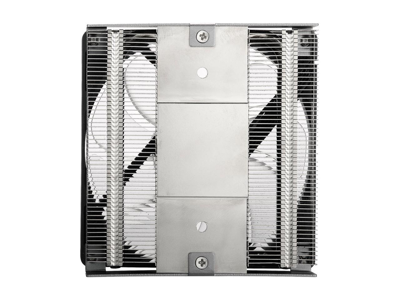 Cooler Master MasterAir G200P RGB low-profile CPU Air Cooler, 39.4 mm Ultra-Low-Profile Heatsink, Two C-Shaped Heatpipe, 92mm PWM Fan, RGB Lighting for AMD Ryzen/Intel LGA1200/1151