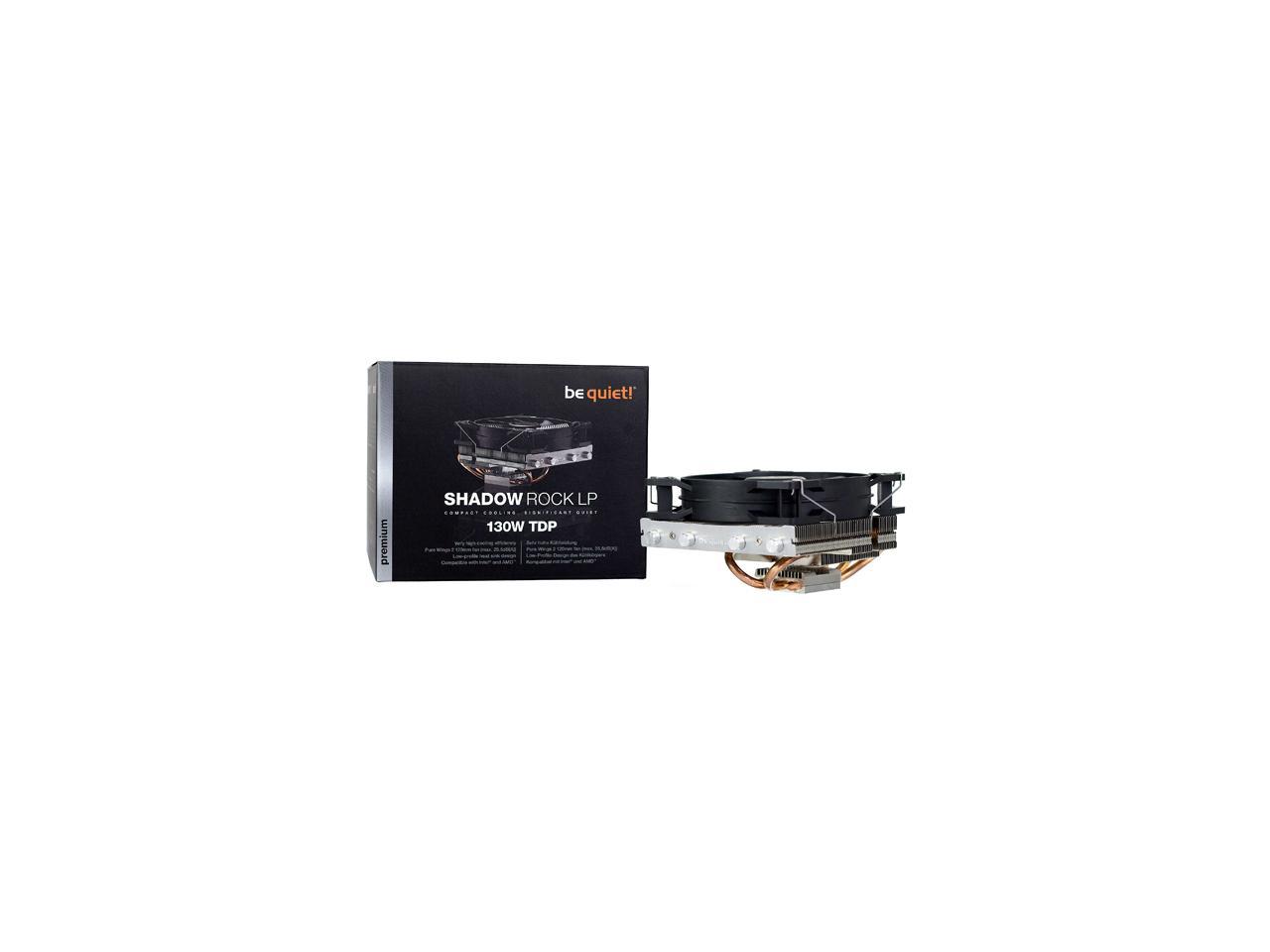 be quiet! BK002 SHADOW ROCK LP Low Profile CPU Cooler 130W TDP
