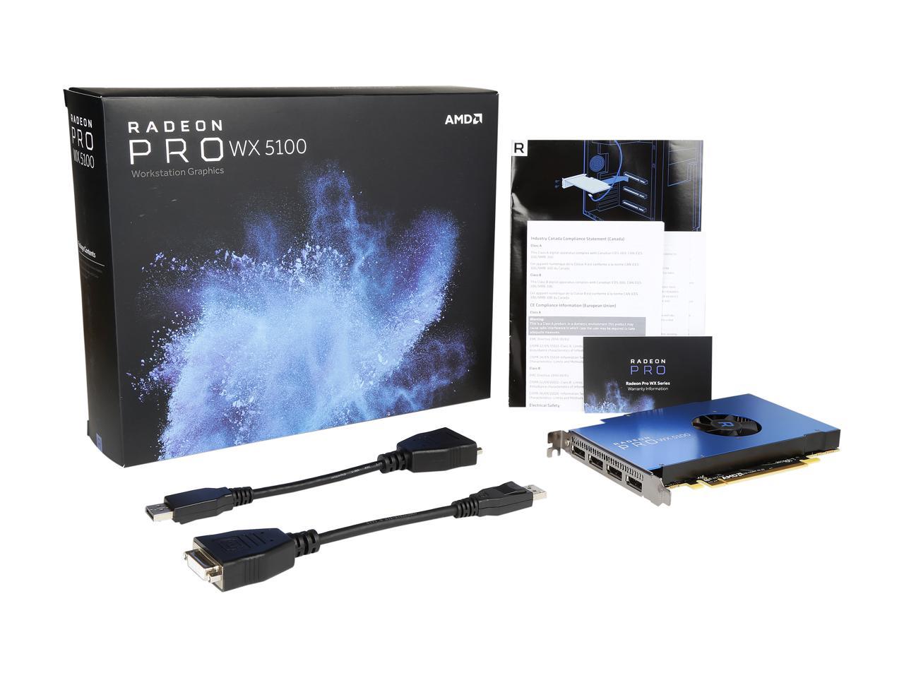 Radeon Pro WX 5100 100-505940 8GB 256-bit GDDR5 Workstation Video Card