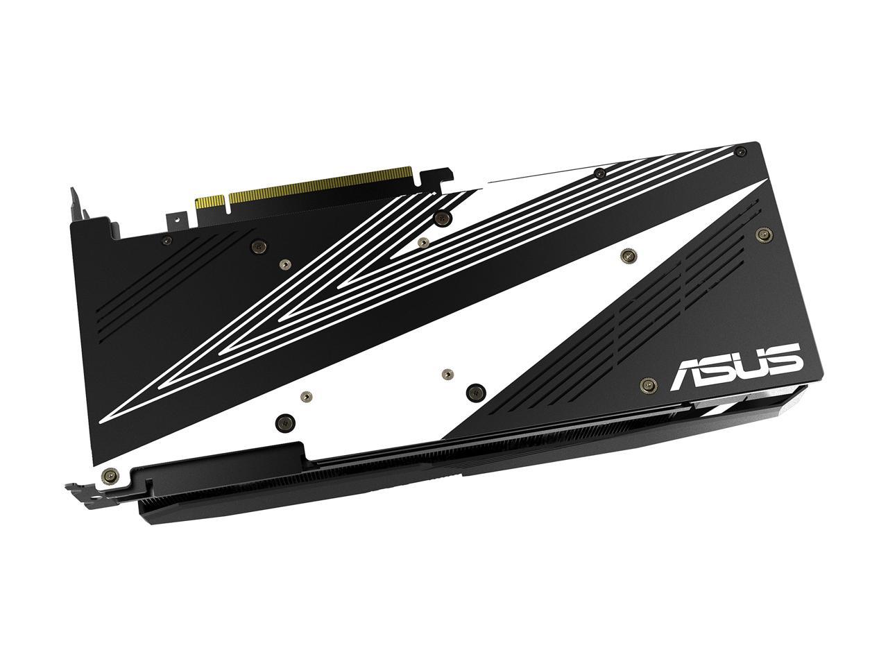 ASUS GeForce RTX 2080 Overclocked 8G GDDR6 Dual-Fan Edition VR Ready HDMI DP 1.4 USB Type-C Graphics Card (DUAL-RTX2080-O8G)