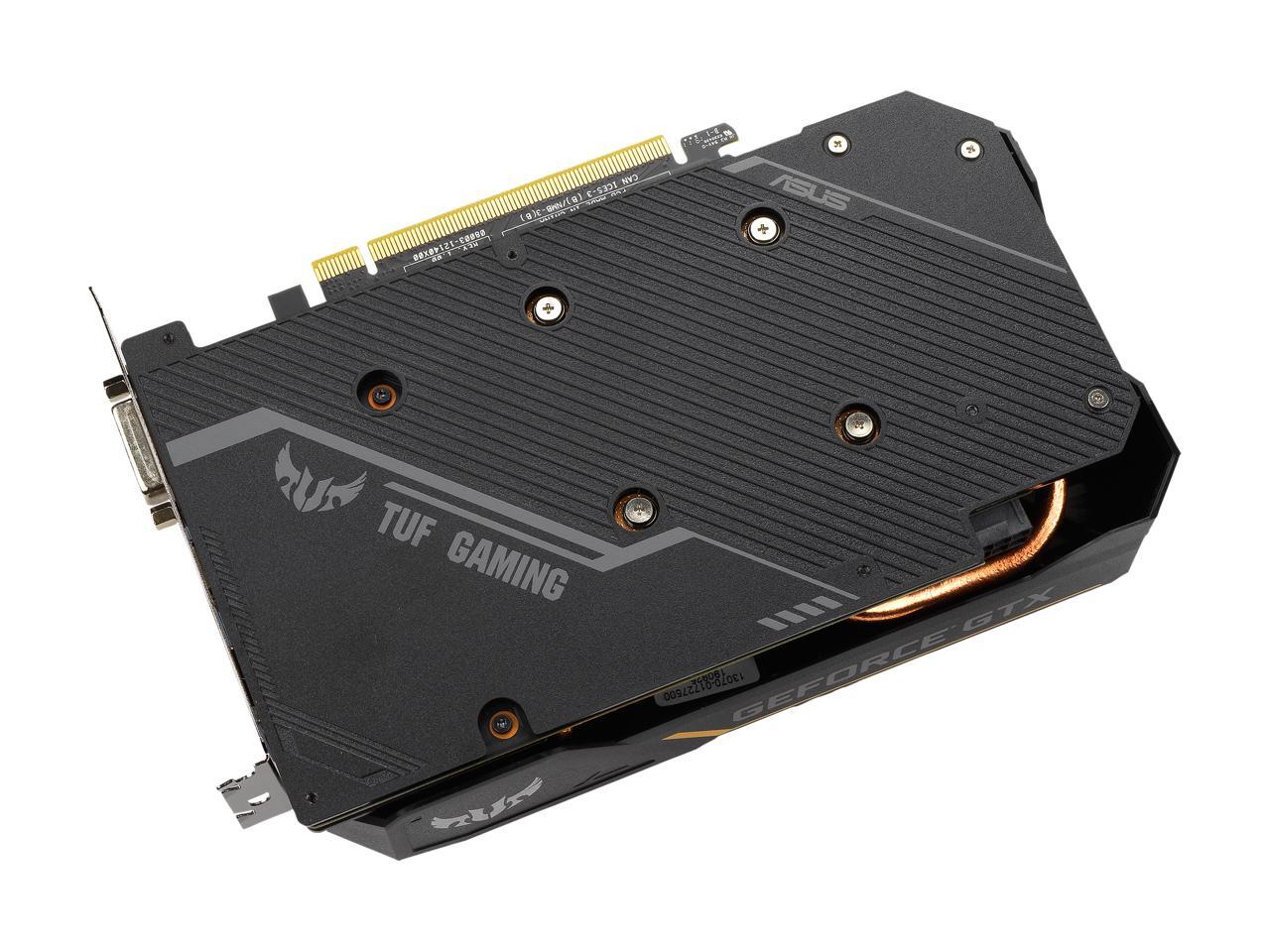 ASUS TUF Gaming GeForce GTX 1650 SUPER Overclocked 4GB Edition HDMI DP DVI Gaming Graphics Card (TUF-GTX1650S-O4G-GAMING)
