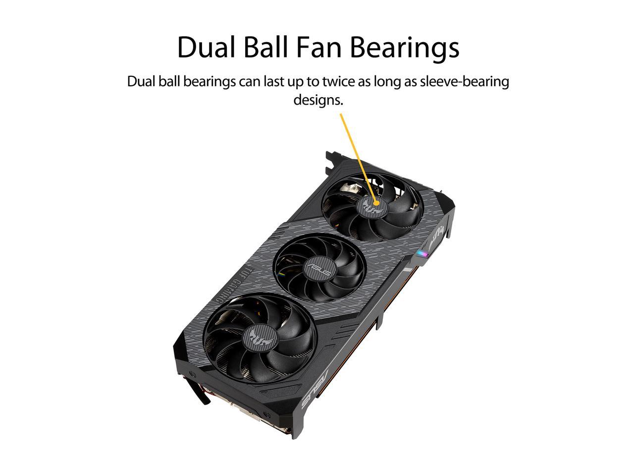 ASUS TUF Gaming X3 Radeon RX 5600 XT TUF 3-RX5600XT-O6G-EVO-GAMING 6GB 192-Bit GDDR6 PCI Express 4.0 HDCP Ready Video Card