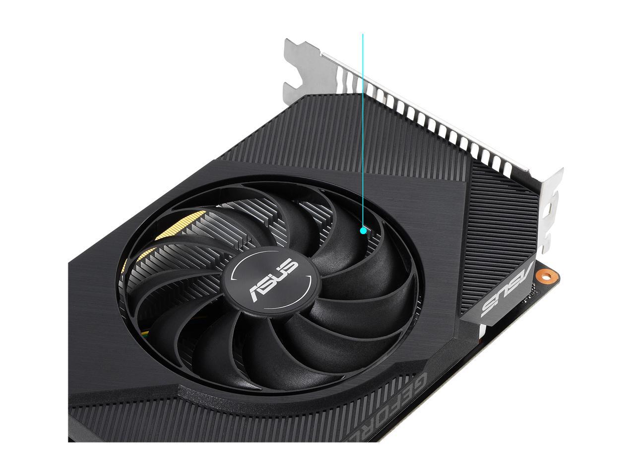 ASUS Phoenix GeForce GTX 1650 PH-GTX1650-O4GD6-P 4GB 128-Bit GDDR6 PCI Express 3.0 HDCP Ready Video Card