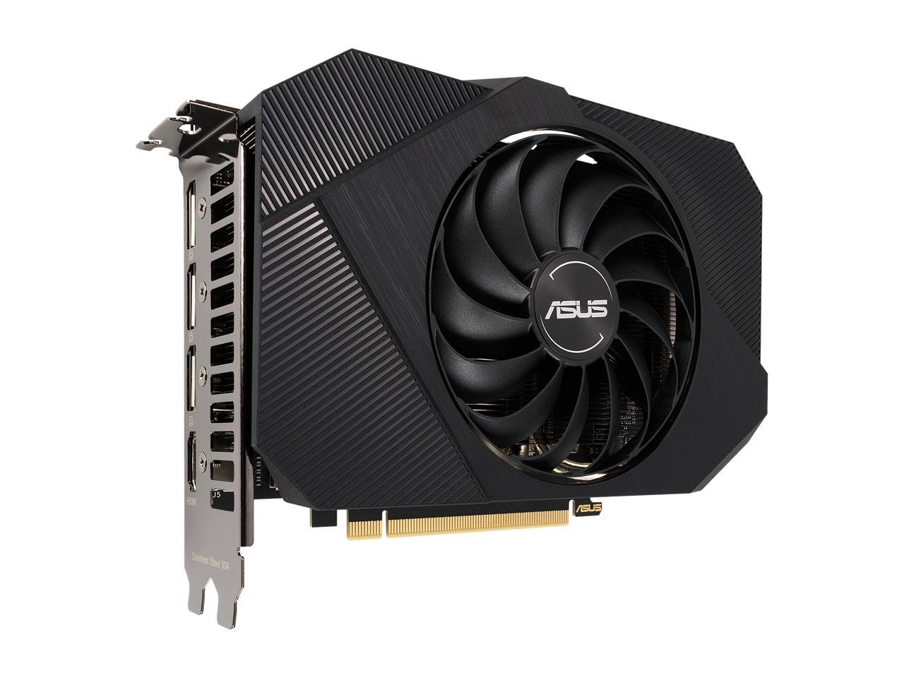 ASUS Phoenix NVIDIA GeForce RTX 3060 Gaming Graphics Card (PCIe 4.0, 12GB GDDR6 Memory, HDMI 2.1, DisplayPort 1.4a, Axial-tech Fan Design, Protective Backplate, Dual Ball Fan Bearings), PH-RTX3060-12G