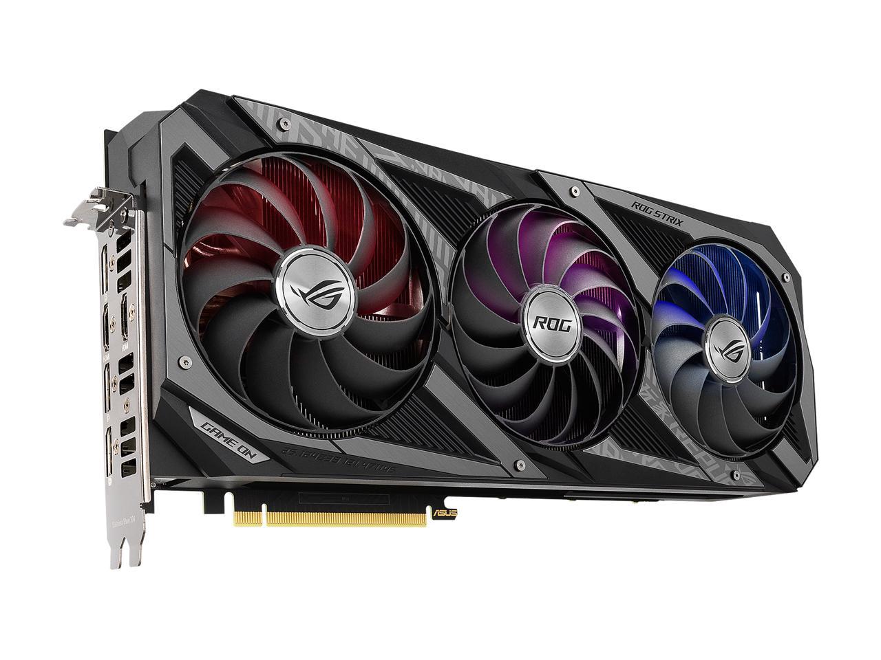 ASUS ROG Strix GeForce RTX 3070 8GB GDDR6 PCI Express 4.0 x16 Video Card ROG-STRIX-RTX3070-O8G-V2-GAMING