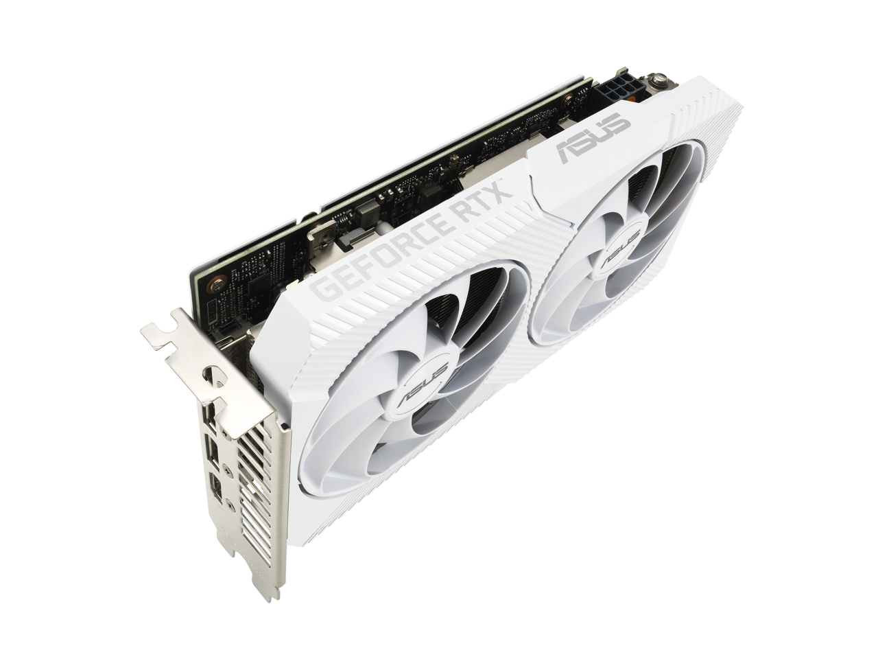 ASUS Dual GeForce RTX 3060 White OC Edition 12GB GDDR6 (PCIe 4.0, 12GB GDDR6, HDMI 2.1, DisplayPort 1.4a, 2-slot design, Axial-tech fan design, 0dB technology) DUAL-RTX3060-O12G-WHITE