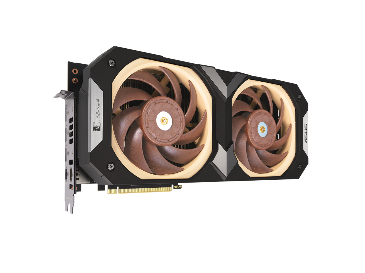 ASUS GeForce RTX 4080 16GB GDDR6X Noctua OC Edition (PCIe 4.0, 16GB GDDR6X, DLSS 3, HDMI 2.1a, DisplayPort 1.4a, Noctua NF-A12x25 PWM fans, optimized vapor chamber, GPU Tweak III) RTX4080-O16G-NOCTUA