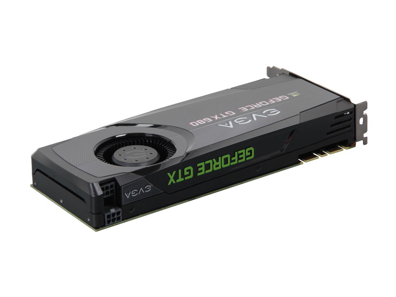 EVGA GeForce GTX 680 DirectX 11 02G-P4-2680-KR 2GB 256-Bit GDDR5 PCI Express 3.0 x16 HDCP Ready SLI Support Video Card