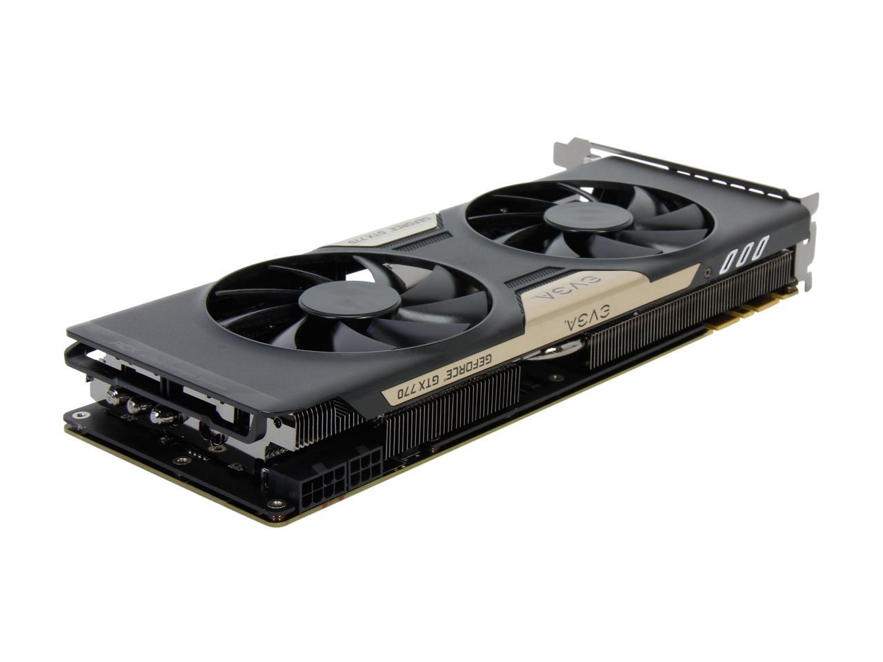 EVGA w/ ACX Cooling 02G-P4-2773-KR GeForce GTX 770 2GB 256-bit GDDR5 PCI Express 3.0 SLI Support Video Card
