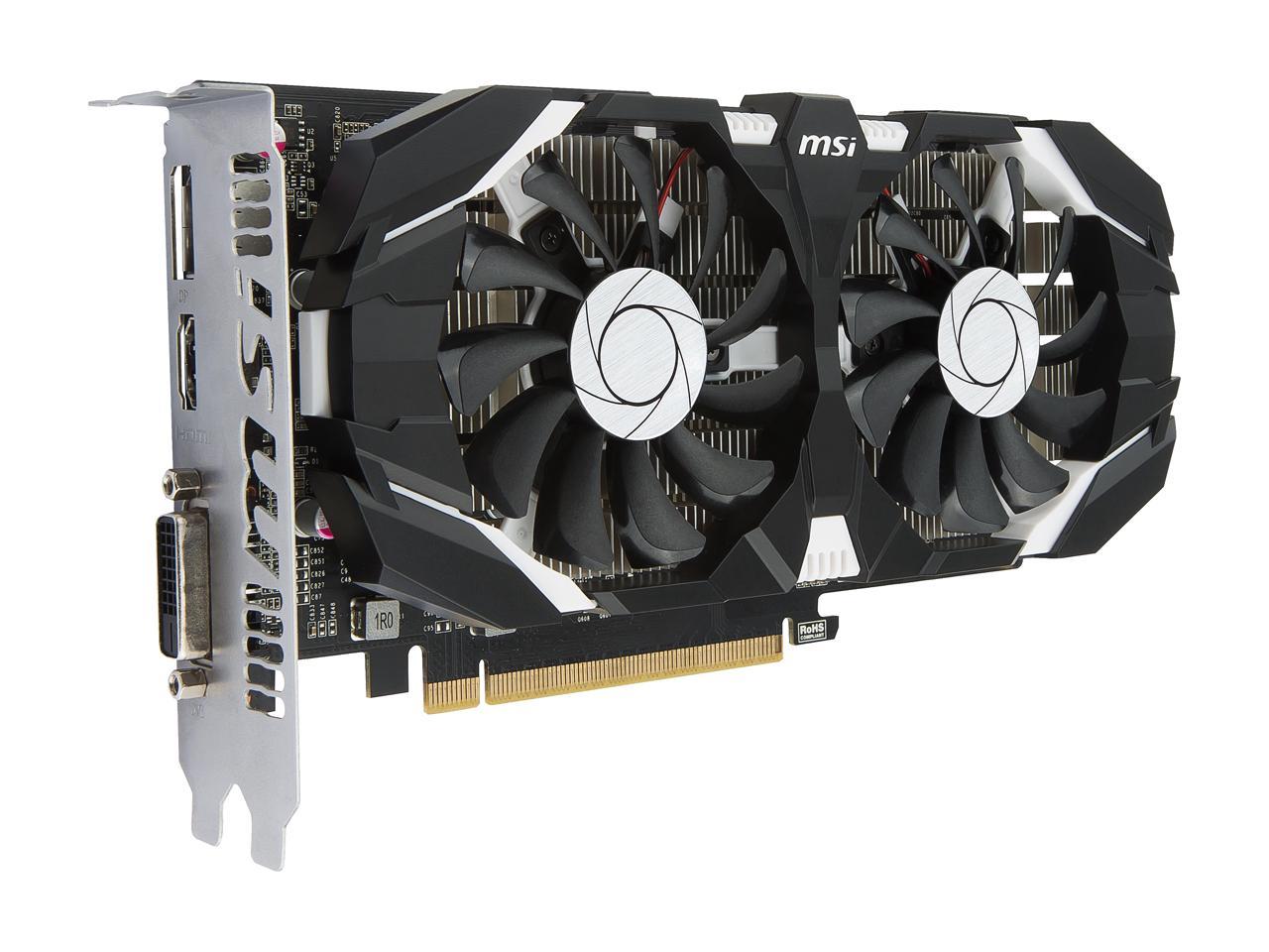 MSI GeForce GTX 1050 Ti DirectX 12 GTX 1050 Ti 4GT OC 4GB 128-Bit GDDR5 PCI Express 3.0 x16 HDCP Ready ATX Video Card