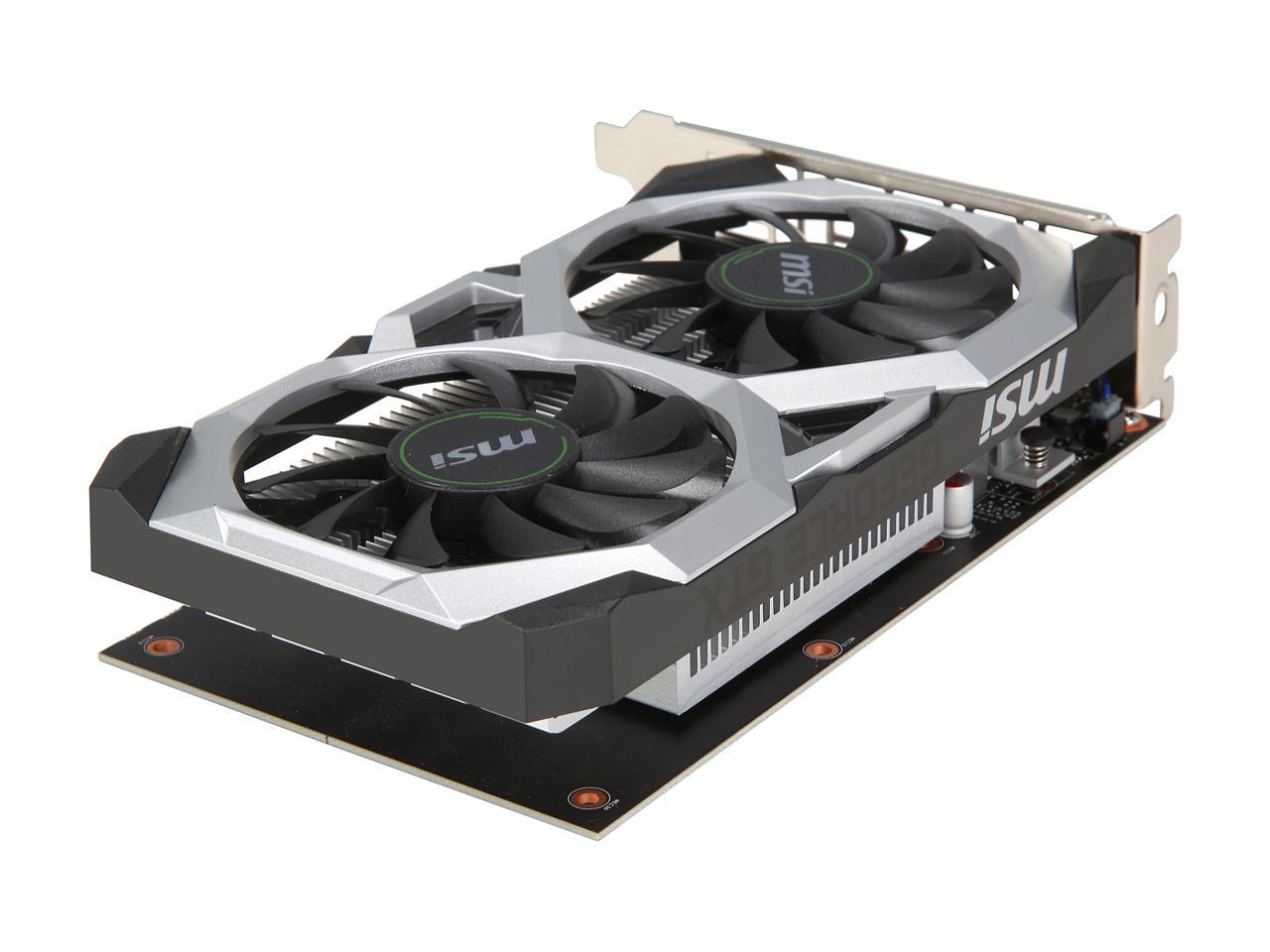 MSI GeForce GTX 1650 DirectX 12 GTX 1650 VENTUS XS 4G OC 4GB 128-Bit GDDR5 PCI Express 3.0 x16 HDCP Ready Video Card