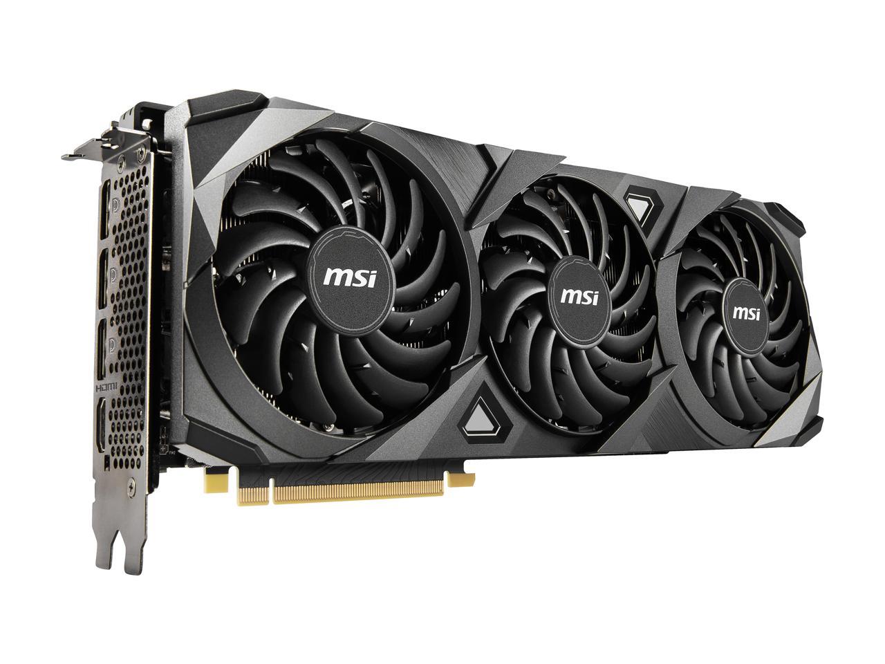 MSI GeForce RTX 3090 DirectX 12 RTX 3090 VENTUS 3X 24G 24GB 384-Bit GDDR6X PCI Express 4.0 HDCP Ready SLI Support Video Card