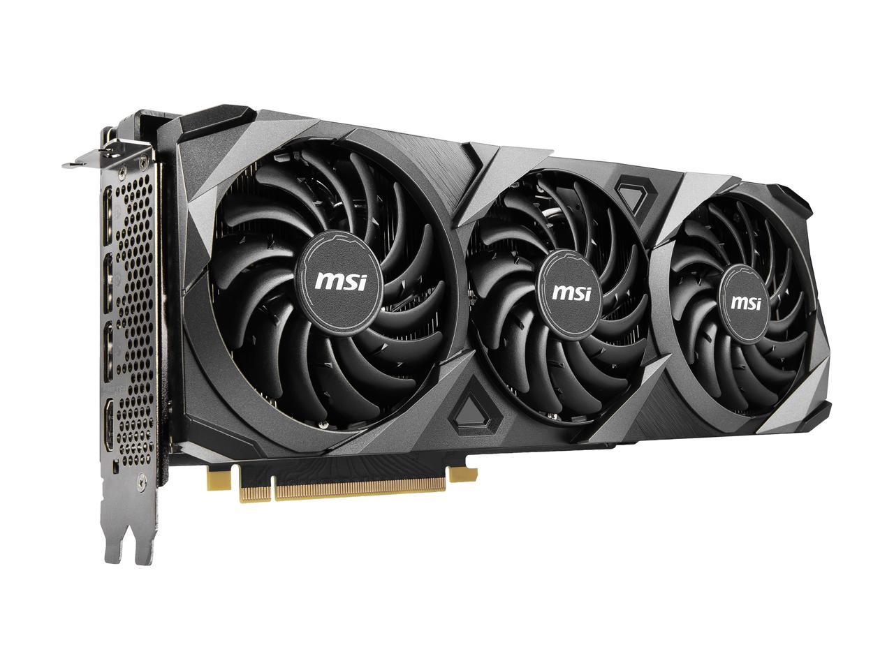 MSI GeForce RTX 3070 DirectX 12 RTX 3070 VENTUS 3X OC 8GB 256-Bit GDDR6 PCI Express 4.0 HDCP Ready Video Card